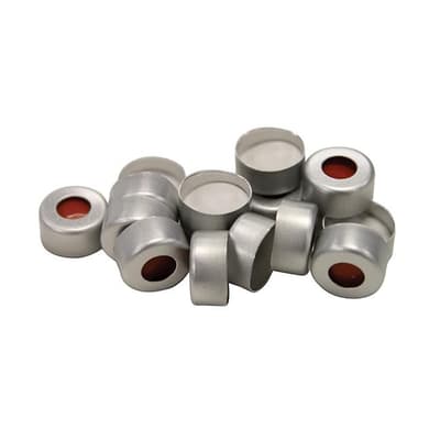 Chromatography Research Supplies 11 mm Crimp Cap and TruSeal Long, (100/pk)